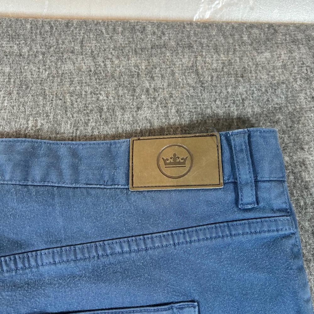 Peter Millar EB66 Blue Five Pocket Performance Pants Mens 40x30 Golf Trousers - Picture 5 of 7